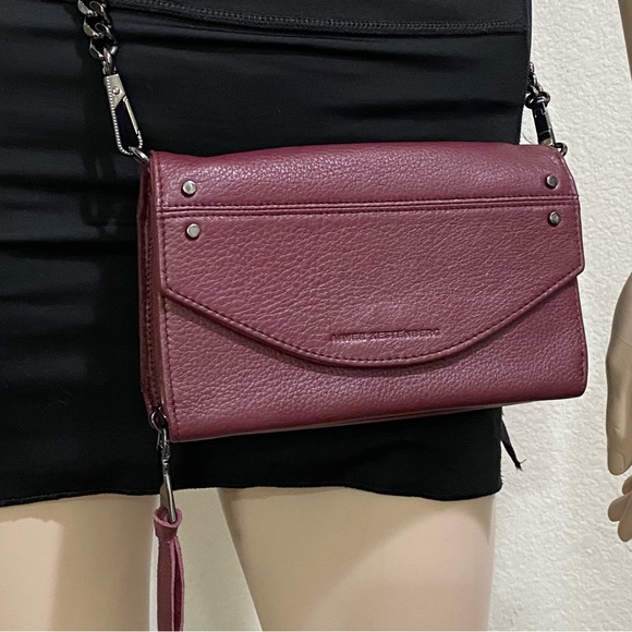 AIMEE KESTENBERG Delancey Wallet on A Chain In Oxblood Leather Chain Wallet - Picture 3 of 16